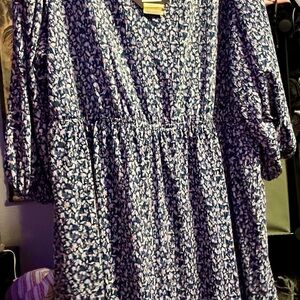 Target Navy Floral Print Dress
